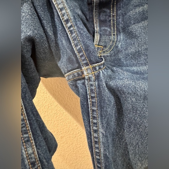 GRLFRND Tatum Mid-Rise Micro Bootcut Only Lies Cropped Cotton Blue Jeans Size 30 - Picture 8 of 16